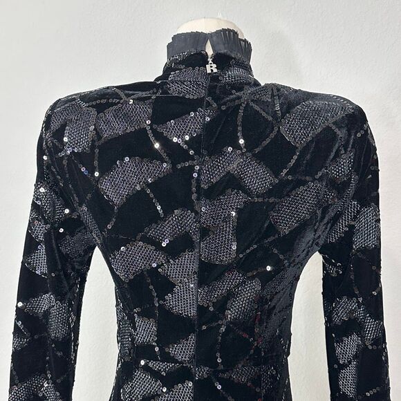 Rotate Birger Christensen Miki Sequin Mini Dress 4 Party Celebration Whimsigoth - Picture 10 of 16